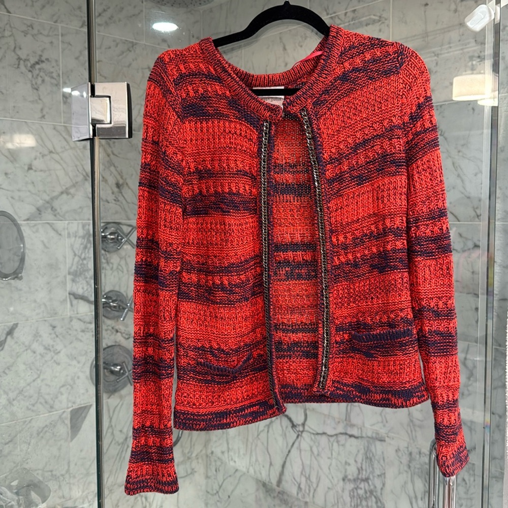 Romeo & Juliet Couture Open Front Knit Cardigan with top button Size S